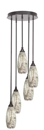 Empire Five Light Pendalier in Espresso (200|2145-ES-5064)