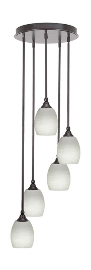 Empire Five Light Pendalier in Espresso (200|2145-ES-615)