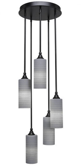 Empire Five Light Cluster Pendalier in Matte Black (200|2145-MB-4092)