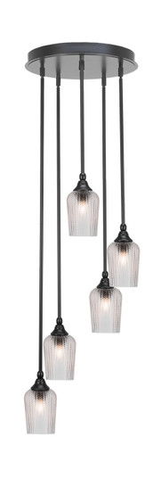 Empire Five Light Pendalier in Matte Black (200|2145-MB-4250)