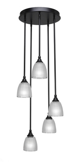 Empire Five Light Cluster Pendalier in Matte Black (200|2145-MB-500)