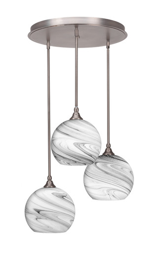 Empire Three Light Pendalier in Brushed Nickel (200|2183-BN-4359)