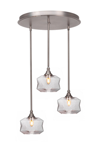 Empire Three Light Pendalier in Brushed Nickel (200|2183-BN-4490)
