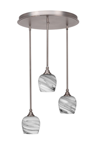 Empire Three Light Pendalier in Brushed Nickel (200|2183-BN-4819)