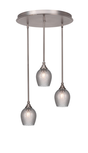 Empire Three Light Pendalier in Brushed Nickel (200|2183-BN-4902)