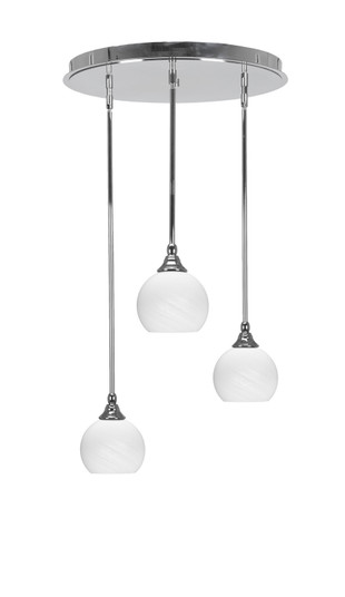 Empire Three Light Pendalier in Chrome (200|2183-CH-4101)