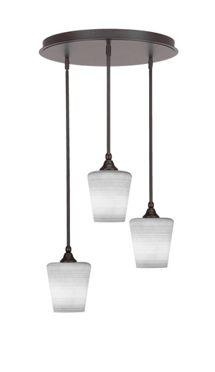 Empire Three Light Pendalier in Dark Granite (200|2183-DG-4031)