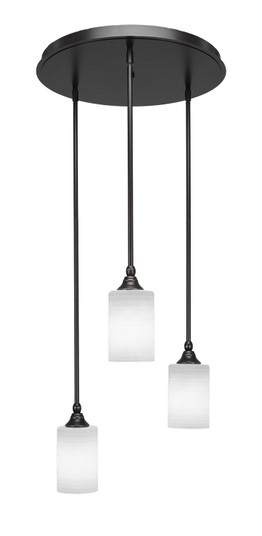 Empire Three Light Cluster Pendalier in Dark Granite (200|2183-DG-4061)