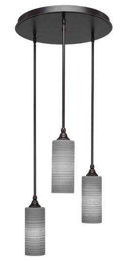 Empire Three Light Cluster Pendalier in Dark Granite (200|2183-DG-4092)