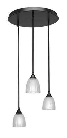 Empire Three Light Cluster Pendalier in Dark Granite (200|2183-DG-500)