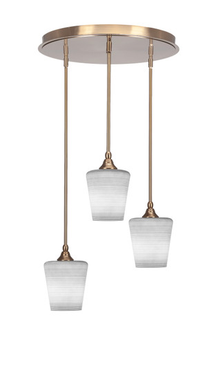 Empire Three Light Pendalier in New Age Brass (200|2183-NAB-4031)