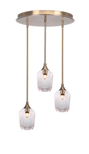 Empire Three Light Pendalier in New Age Brass (200|2183-NAB-4460)