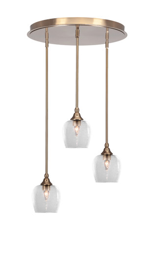 Empire Three Light Pendalier in New Age Brass (200|2183-NAB-4810)