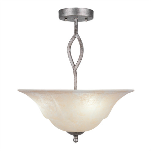 Revo Three Light Semi-Flush in Aged Silver (200|242-AS-53613)