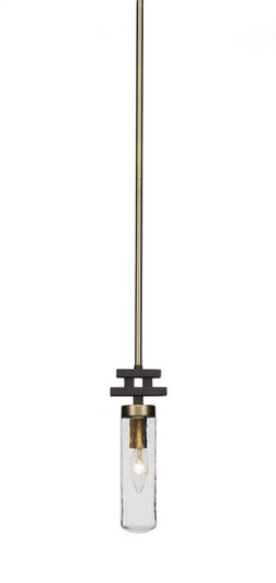 Salinda One Light Mini Pendant in Espresso & Brass (200|2501-ESBR-600)