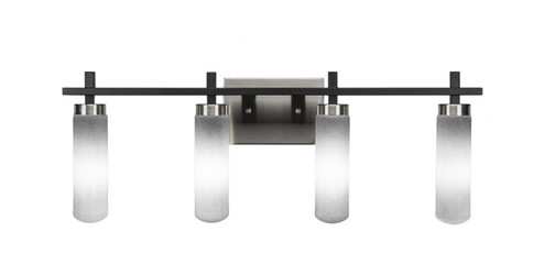 Salinda Four Light Bathroom Lighting in Matte Black & Brushed Nickel (200|2514-MBBN-601)
