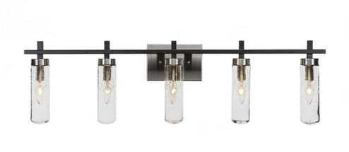 Salinda Five Light Bath Bar in Matte Black & Brushed Nickel (200|2515-MBBN-600)
