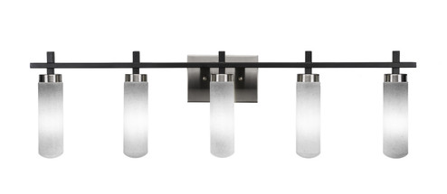 Salinda Five Light Bathroom Lighting in Matte Black & Brushed Nickel (200|2515-MBBN-601)