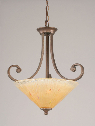 Curl Three Light Pendant in Bronze (200|254-BRZ-710)