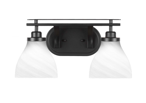 Odyssey Two Light Bathroom in Matte Black (200|2612-MB-4761)