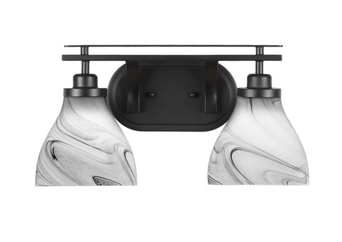 Odyssey Two Light Bathroom in Matte Black (200|2612-MB-4769)