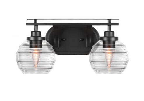 Odyssey Two Light Bathroom in Matte Black (200|2612-MB-5110)