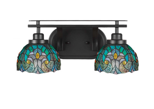 Odyssey Two Light Bathroom in Matte Black (200|2612-MB-9925)