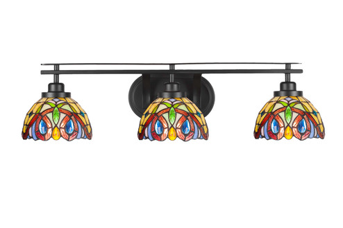 Odyssey Three Light Bath Bar in Matte Black (200|2613-MB-9445)