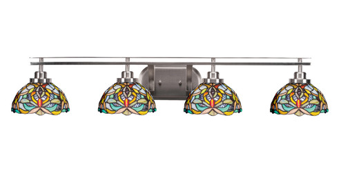Odyssey Four Light Bath Bar in Brushed Nickel (200|2614-BN-9905)