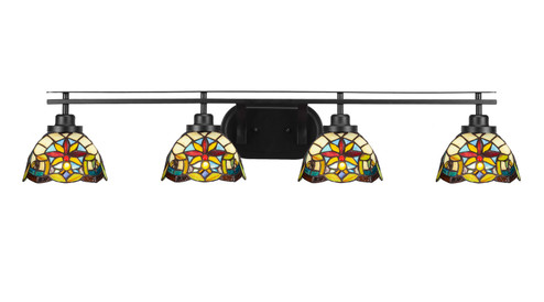 Odyssey Four Light Bath Bar in Matte Black (200|2614-MB-9365)