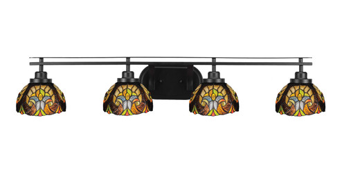 Odyssey Four Light Bath Bar in Matte Black (200|2614-MB-9945)