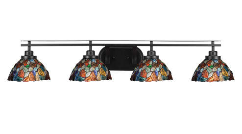 Odyssey Four Light Bath Bar in Matte Black (200|2614-MB-9955)