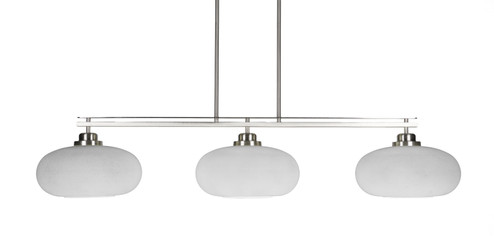 Odyssey Three Light Island Pendant in Brushed Nickel (200|2633-BN-216)