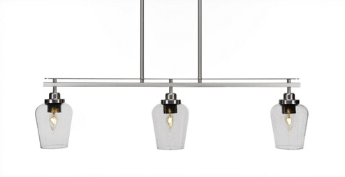 Odyssey Three Light Island Pendant in Brushed Nickel (200|2636-BN-210)
