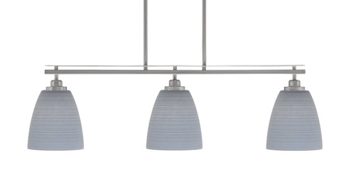 Odyssey Three Light Island Pendant in Brushed Nickel (200|2636-BN-4072)