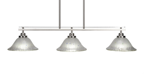 Odyssey Three Light Island Pendant in Brushed Nickel (200|2636-BN-731)