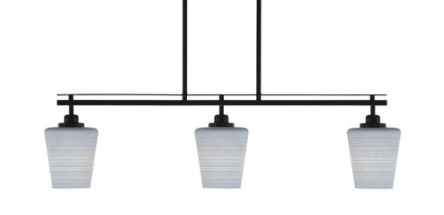 Odyssey Three Light Island Pendant in Matte Black (200|2636-MB-4032)