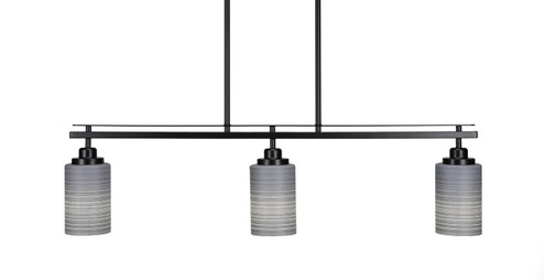 Odyssey Three Light Island Pendant in Matte Black (200|2636-MB-4062)