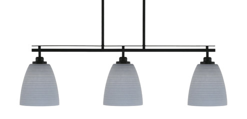 Odyssey Three Light Island Pendant in Matte Black (200|2636-MB-4072)
