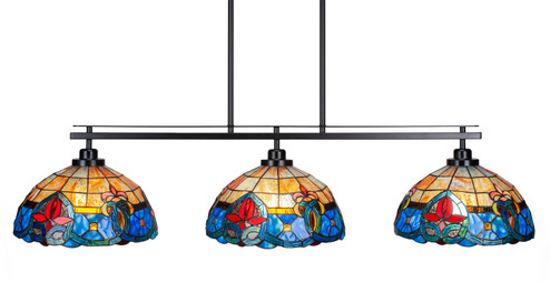 Odyssey Three Light Island Pendant in Matte Black (200|2636-MB-9359)