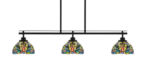 Odyssey Three Light Island Pendant in Matte Black (200|2636-MB-9905)