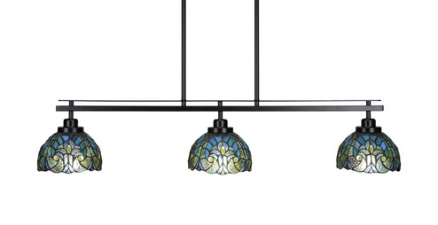 Odyssey Three Light Island Pendant in Matte Black (200|2636-MB-9925)