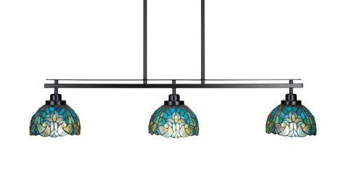 Odyssey Three Light Island Pendant in Matte Black (200|2636-MB-9925)