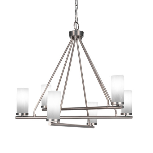 Trinity Six Light Chandelier in Graphite (200|2806-GP-811B)