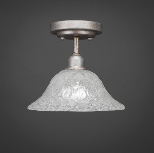 Vintage One Light Semi Flush in Aged Silver (200|280-AS-431)