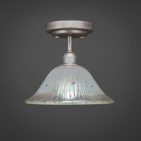 Vintage One Light Semi Flush in Aged Silver (200|280-AS-731)