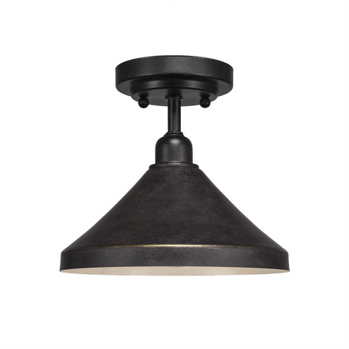 Vintage One Light Semi-Flush Mount in Dark Granite (200|280-DG-418)
