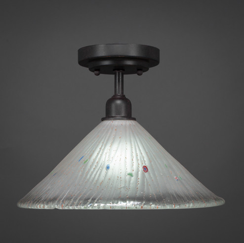 Vintage One Light Semi-Flush Mount in Dark Granite (200|280-DG-701)