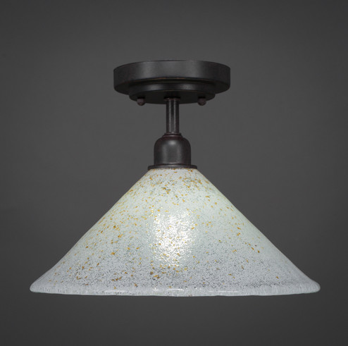 Vintage One Light Semi-Flush Mount in Dark Granite (200|280-DG-702)