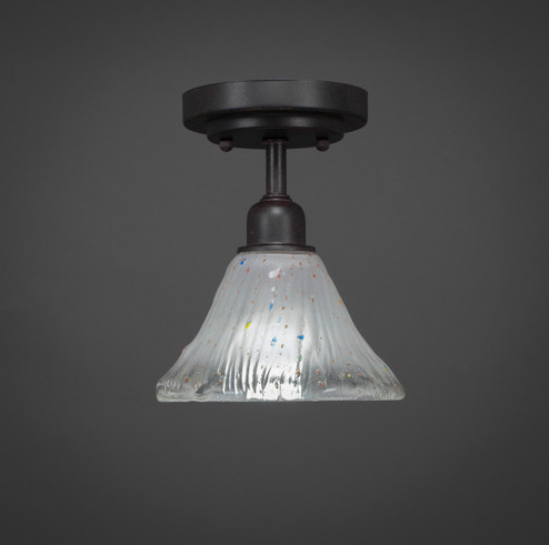 Vintage One Light Semi Flush in Dark Granite (200|280-DG-751)